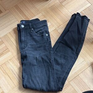 Abercrombie & Fitch Dark Gray/Black Skinny Jeans High Rise